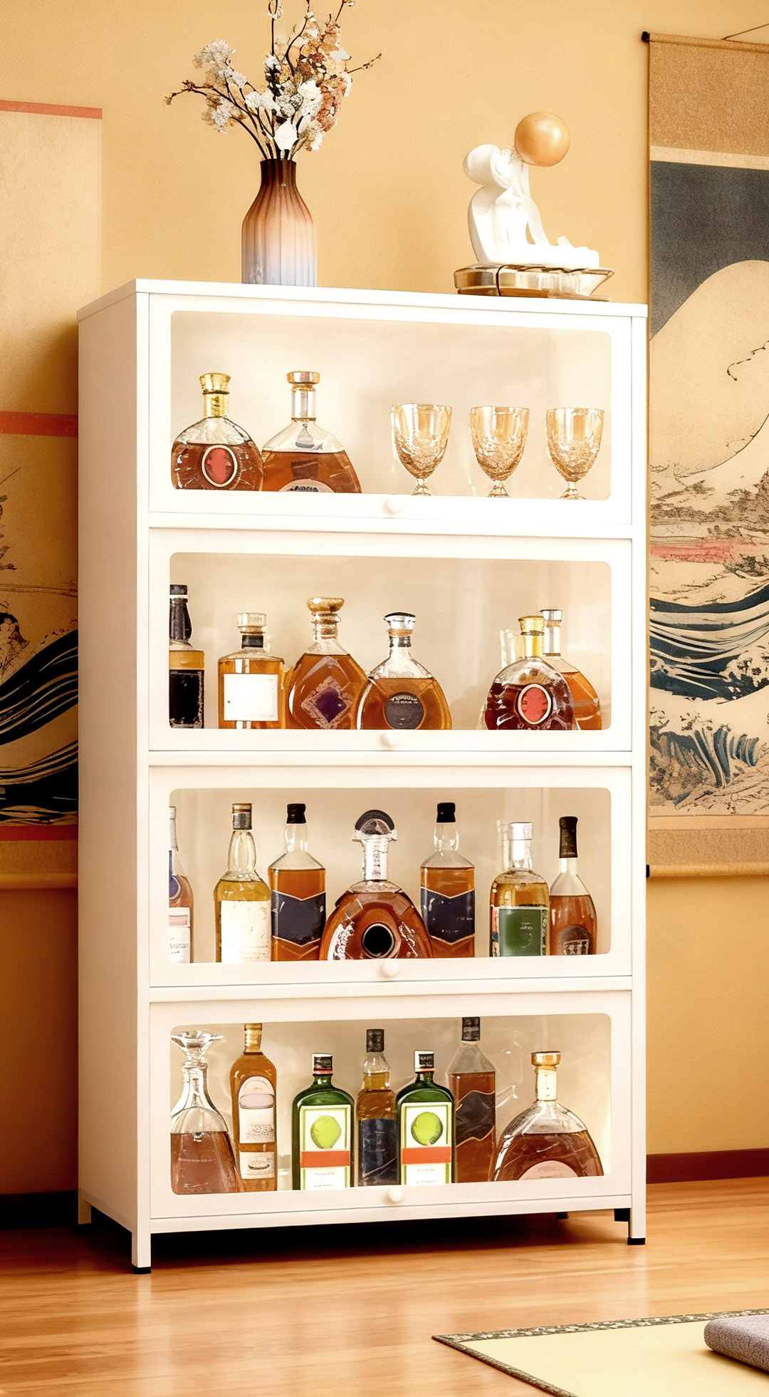 Amazon.co.jp: MBBTAG ウイスキー 棚 おしゃれ 酒 ラック ワインバー